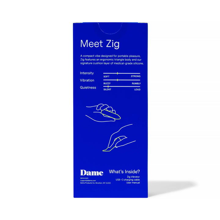 Dame Products - Zig, Lipstick Vibrator: Pink - Esme and Elodie