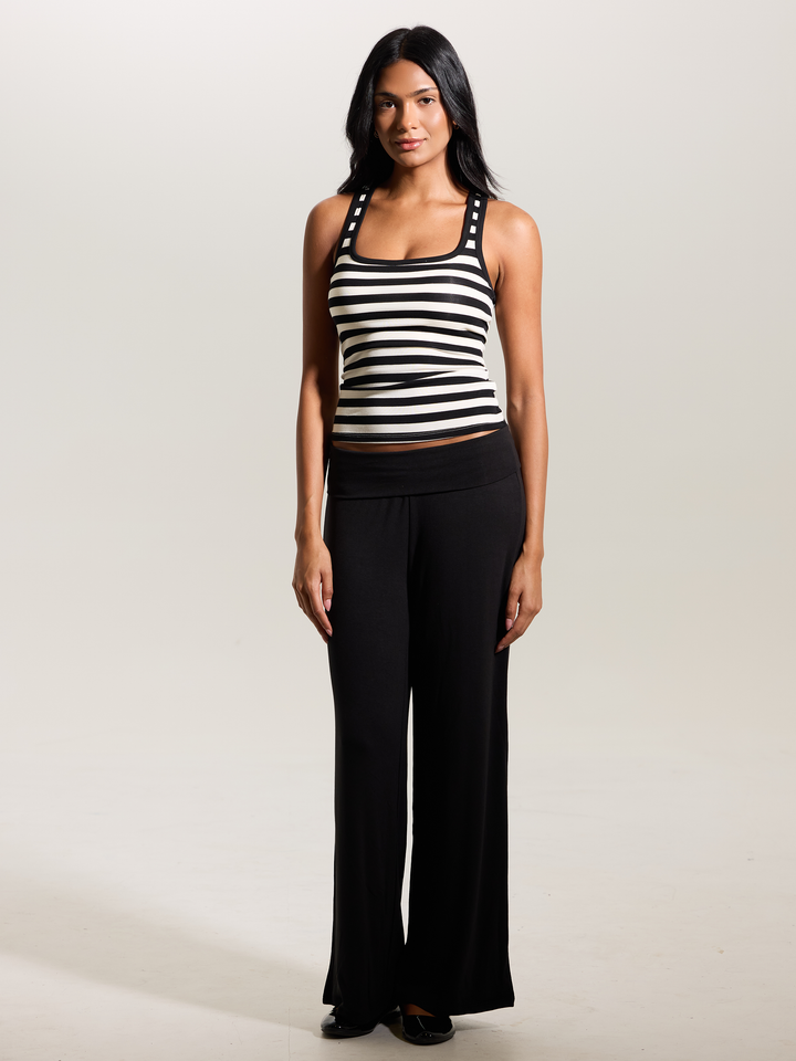 Klassy - Scoop Neck Tank Full Length: Brown / 2XL
