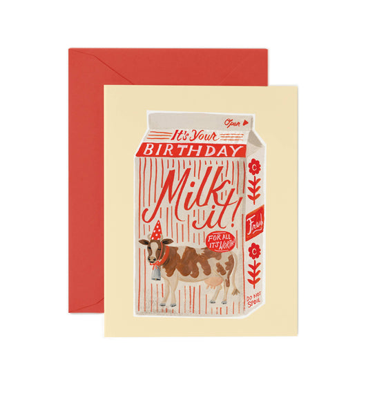 Rifle Paper Co. - Milk It Birthday Card