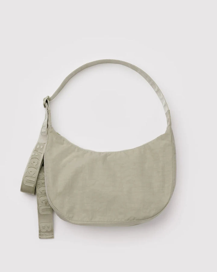BAGGU - Nylon Medium Crescent Bag in Celadon