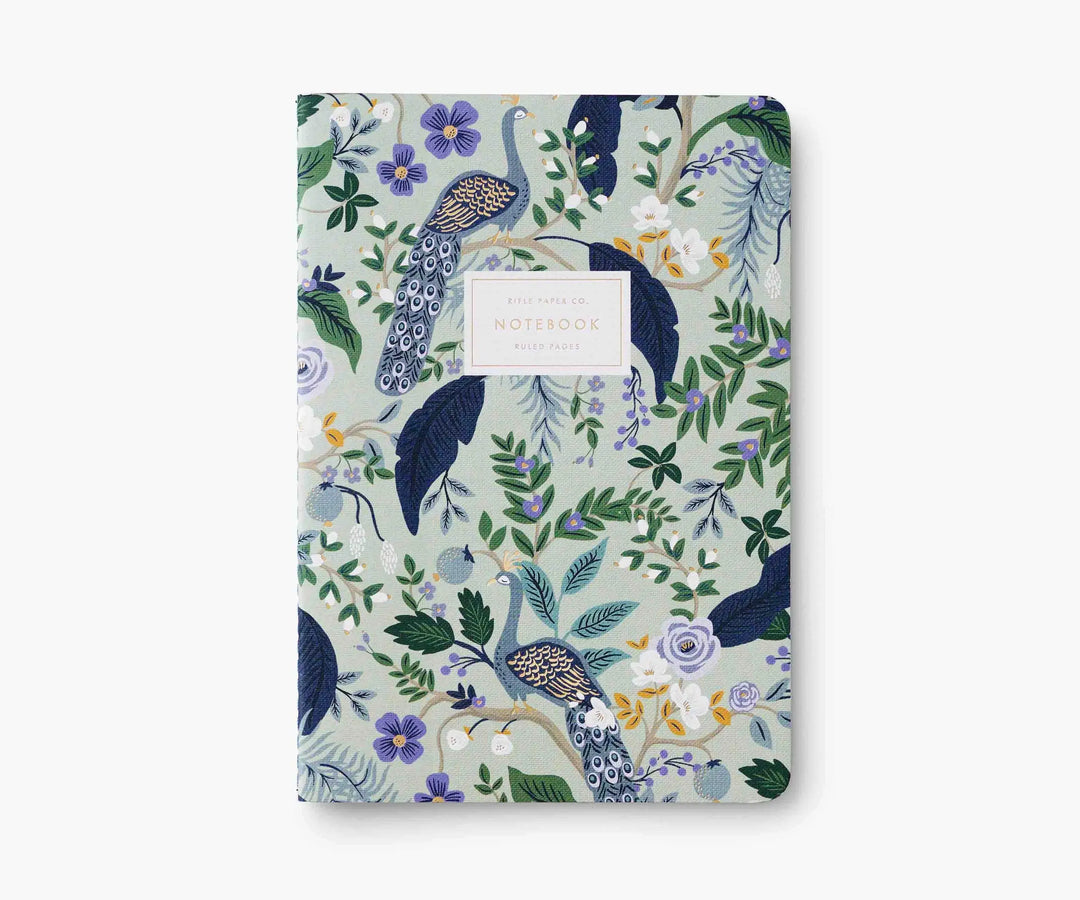 Rifle Paper Co. - Assorted Set of 3 Peacock Notebooks