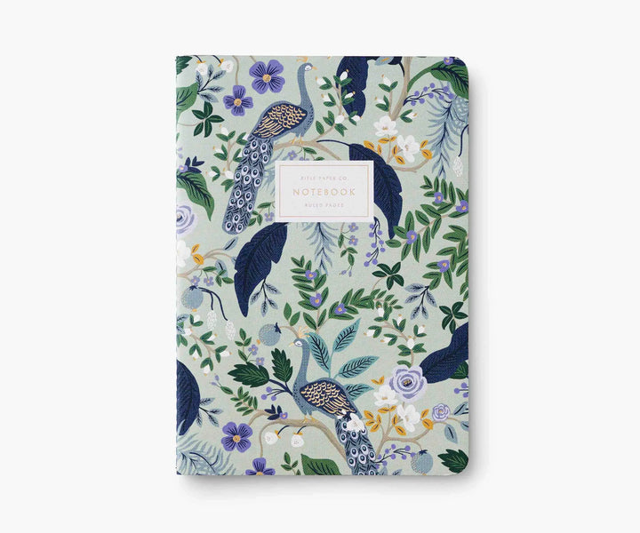 Rifle Paper Co. - Assorted Set of 3 Peacock Notebooks