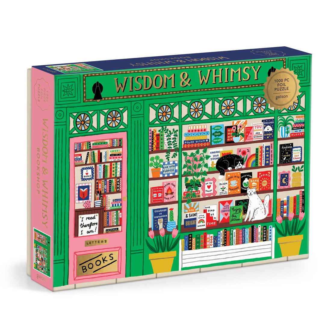 Chronicle Books - Wisdom & Whimsy Bookshop 1000 Piece Foil Puzzle