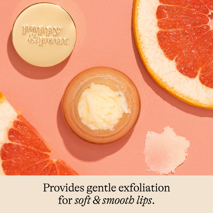 Poppy & Pout - Lip Scrub, Pink Grapefruit