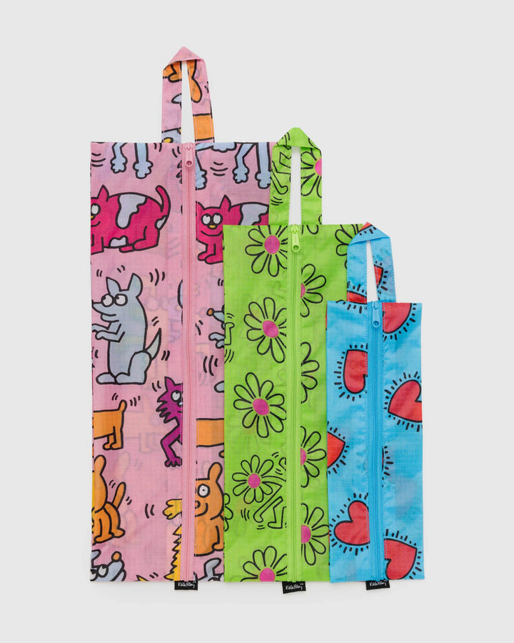 Baggu- Keith Haring Travel Packing Cubes
