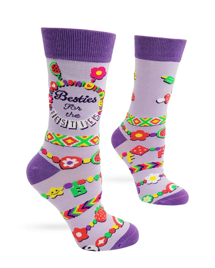 Fabdaz - Besties for the Resties Women's Crew Socks