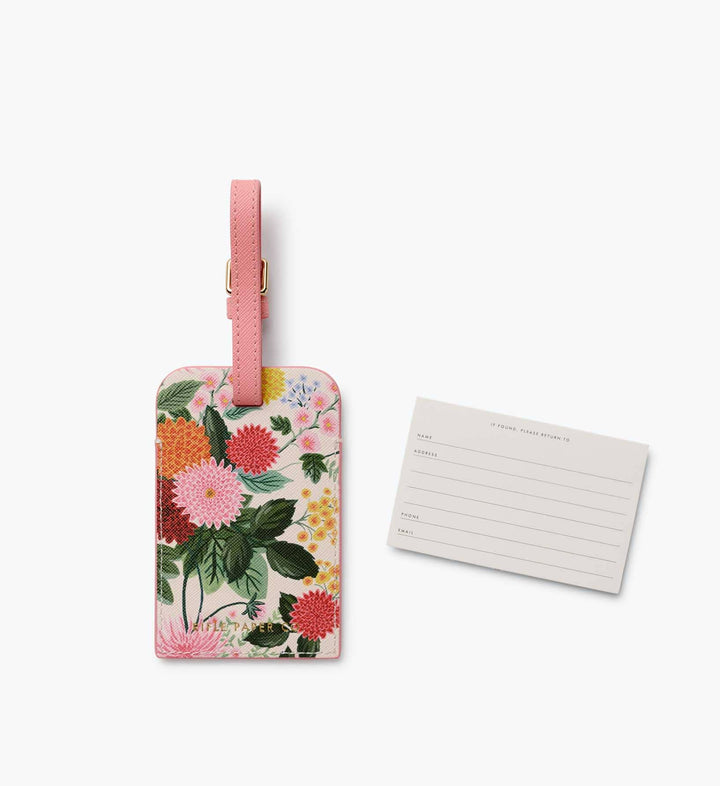 Rifle Paper Co. - Dahlia Luggage Tag