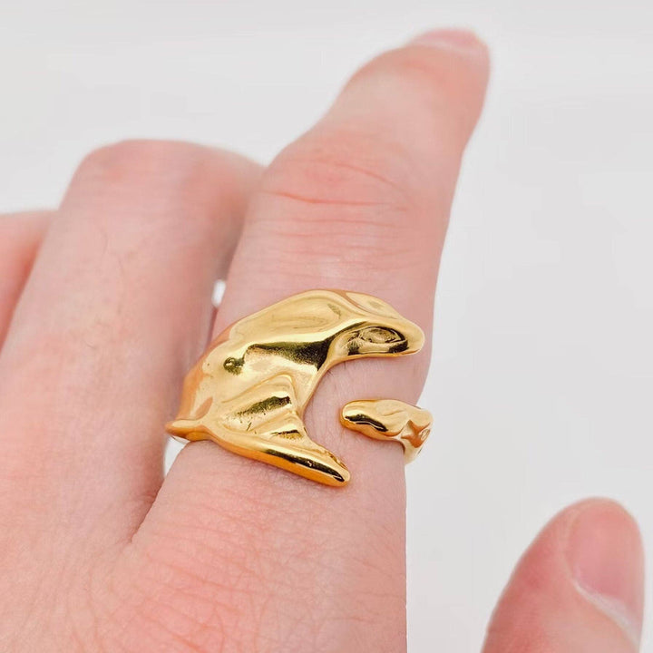 Mio Queena - Irregular Texture Design 18K Gold Plated