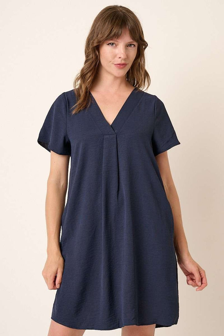 Women's Mittoshop Airflow V-Neck Short Long Sleeve Envelope Dress