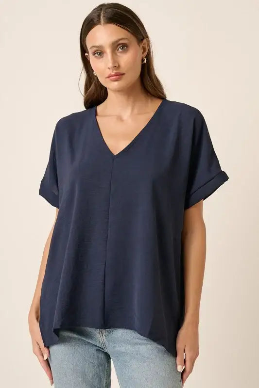 Plus Size Airflow Dolman Sleeve Woven Top in multiple colors