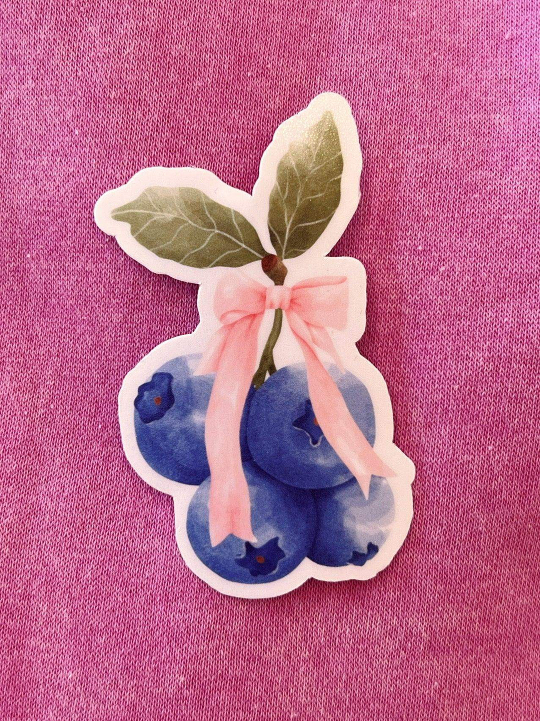 Esme & Elodie Blueberry Bow Sticker - Esme and Elodie