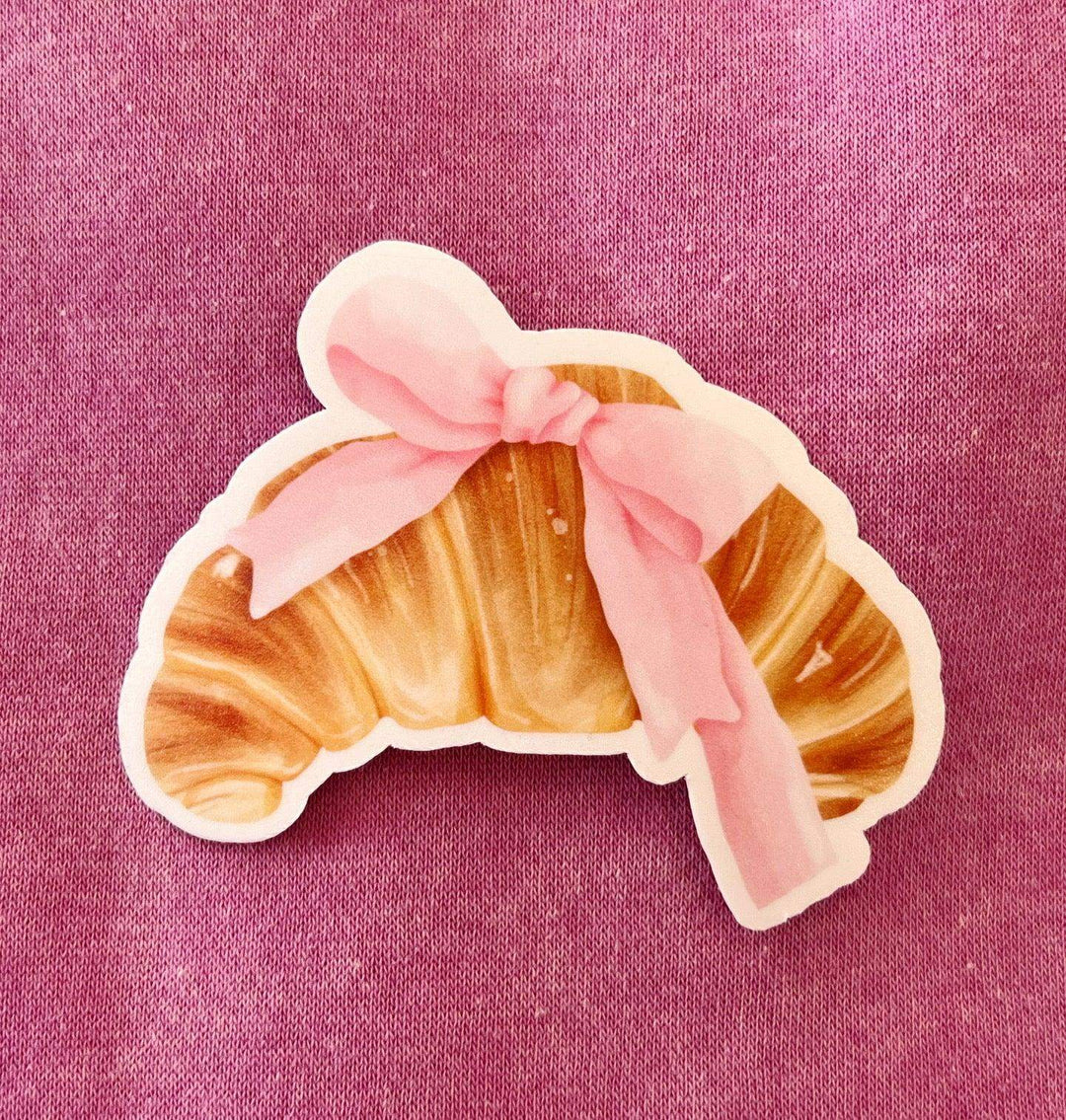 Esme & Elodie Croissant Bow Sticker - Esme and Elodie