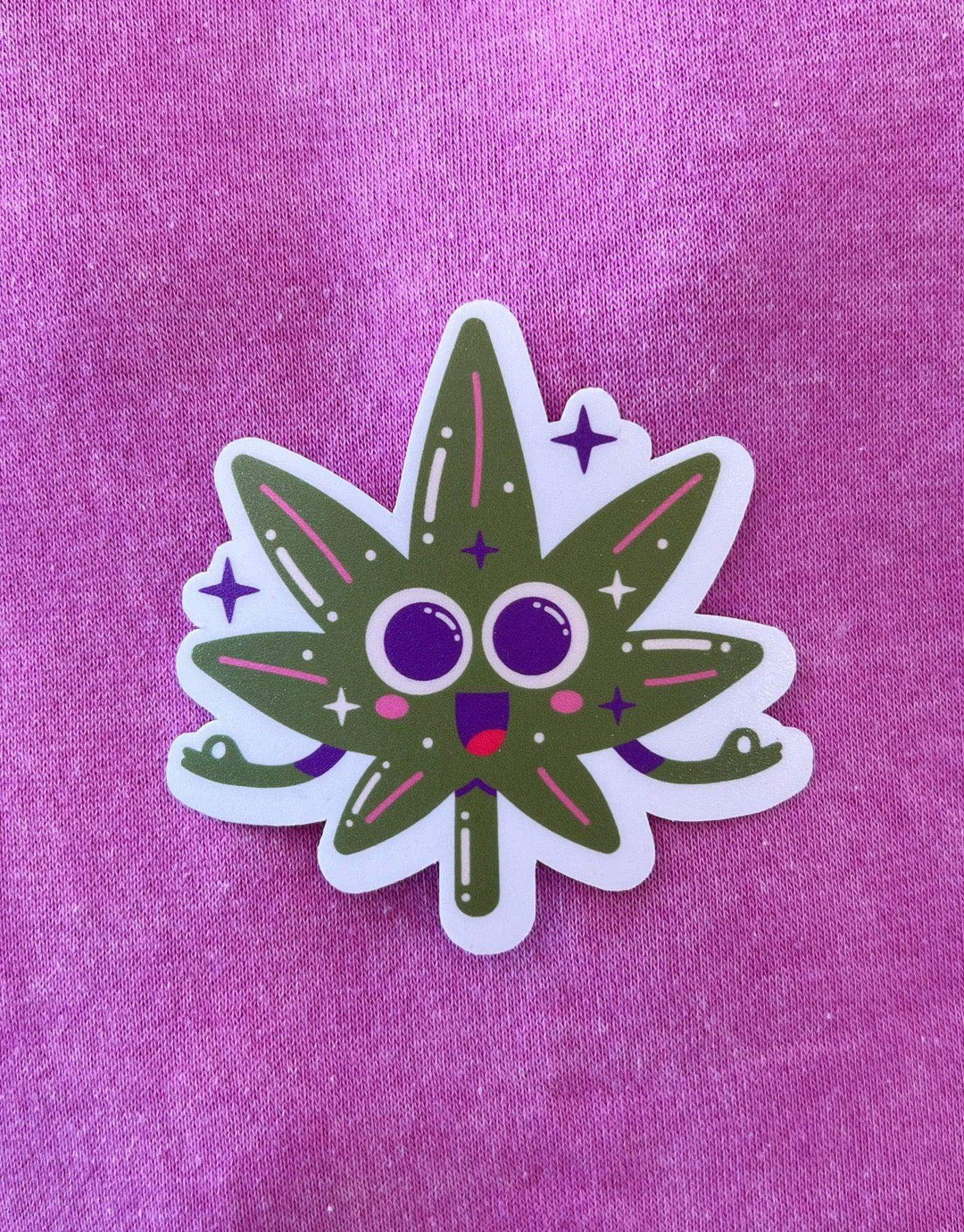Esme & Elodie Meditating Marijuana Sticker - Esme and Elodie