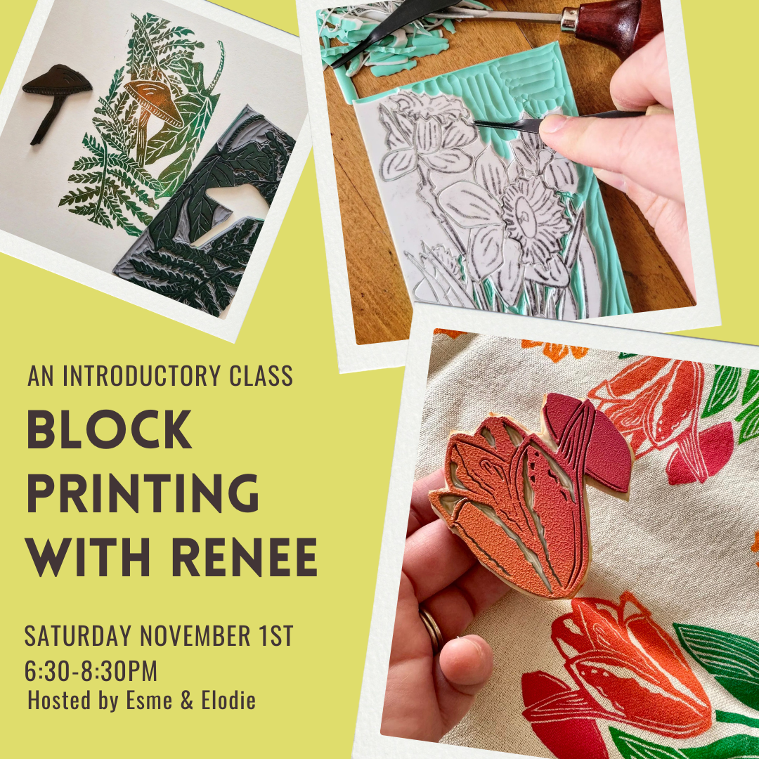 renton seattle events esme and elodie block printing