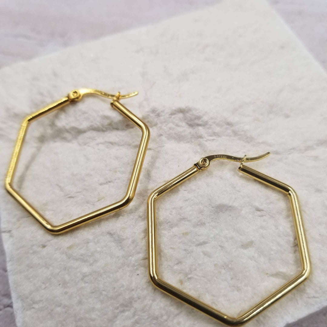 Treasure Wholesale - Hex Earrings