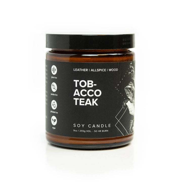 Broken Top Brands - Tobacco Teak Natural Soy Candle 9 oz