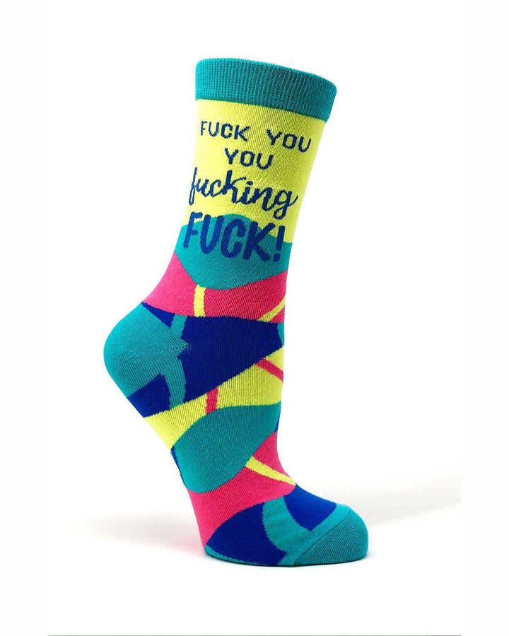 Fabdaz - F**k You You F..king F**k Ladies' Crew Socks