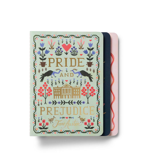 Rifle Paper Co. - Assorted Set of 3 Jane Austen Notebooks