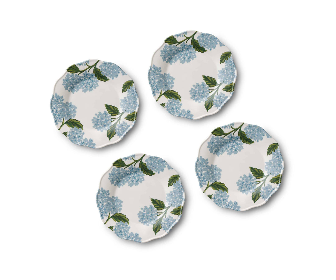 Rifle Paper Co. - Hydrangea Melamine Dessert Plates
