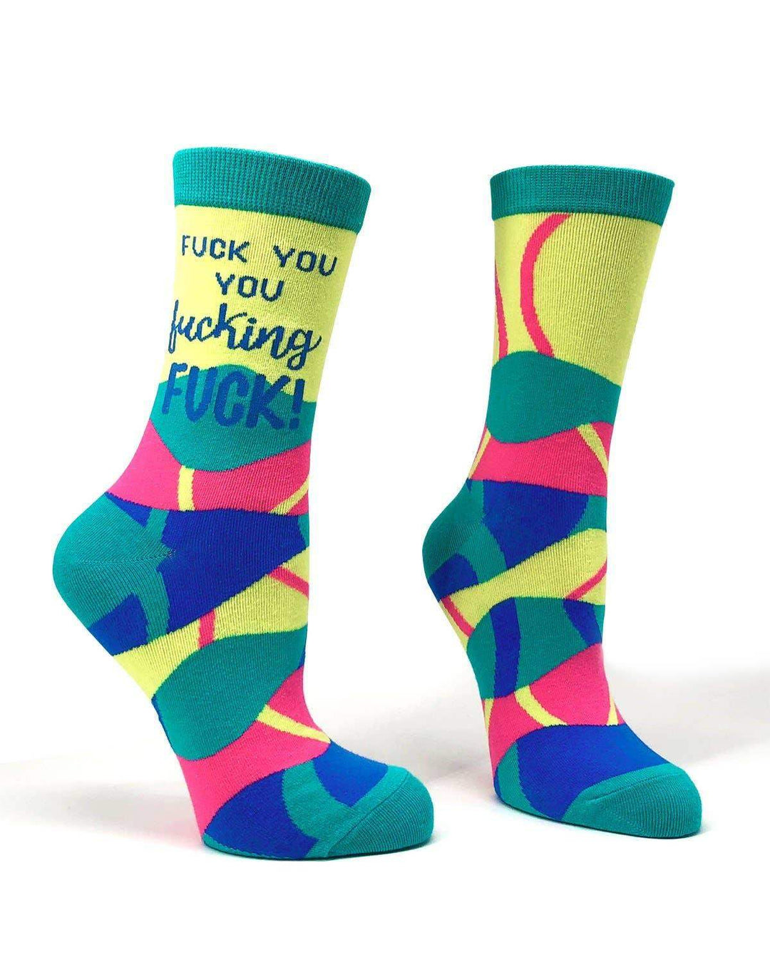 Fabdaz - F**k You You F..king F**k Ladies' Crew Socks