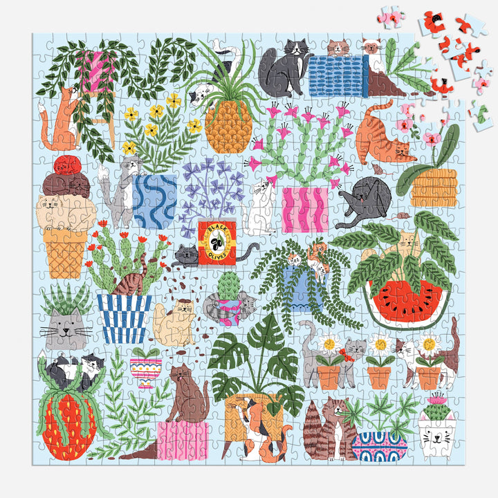 Chronicle Books - Cats in the Houseplants 500 Piece Puzzle