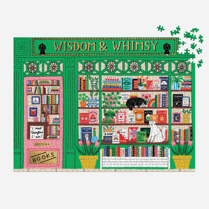 Chronicle Books - Wisdom & Whimsy Bookshop 1000 Piece Foil Puzzle
