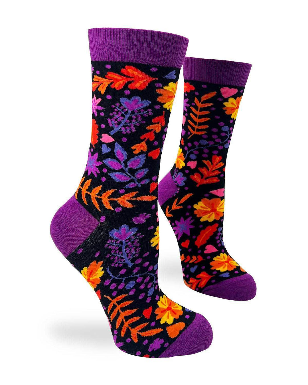 Fabdaz - Autumn Floral Women's Crew Socks - Esme and Elodie