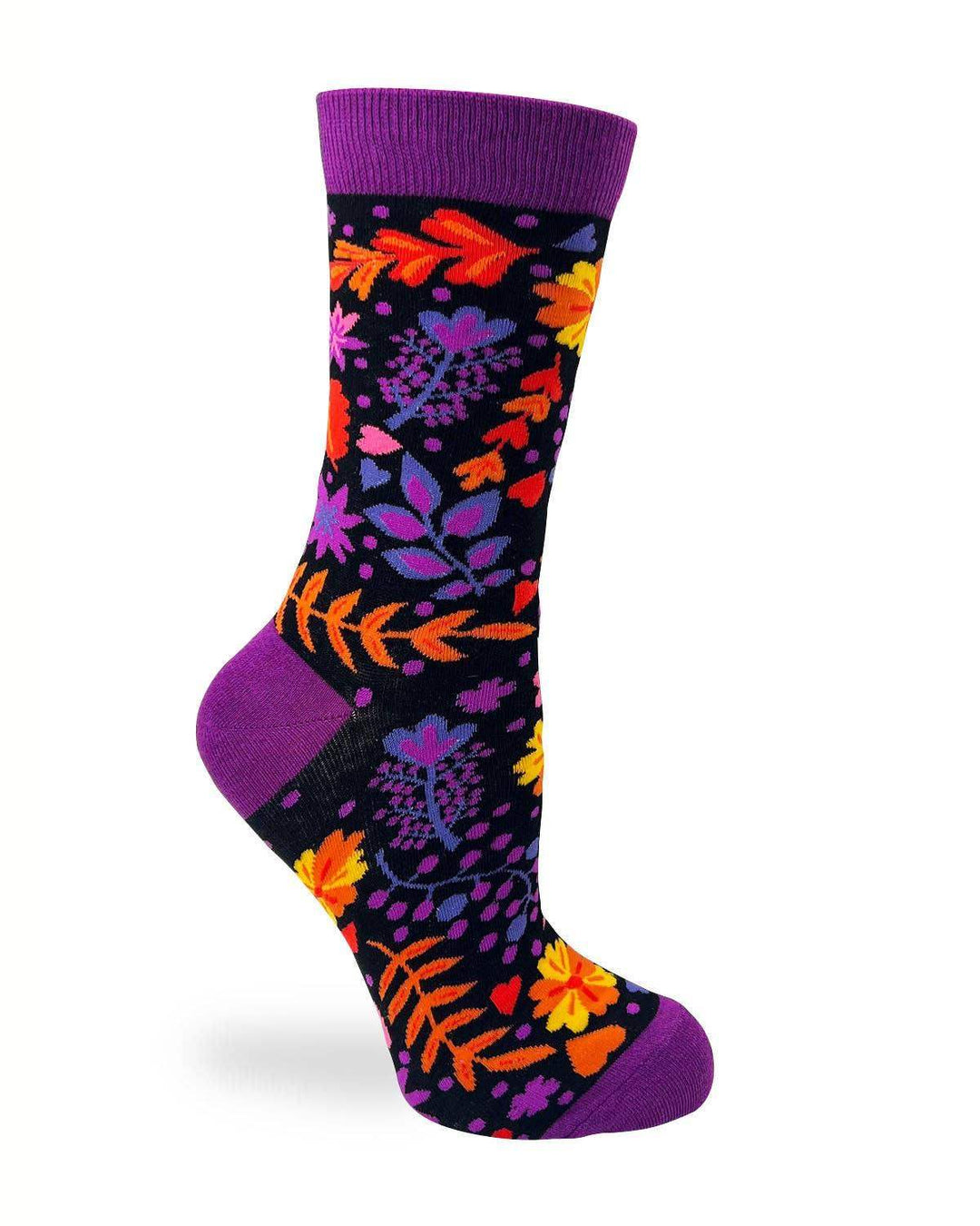Fabdaz - Autumn Floral Women's Crew Socks - Esme and Elodie