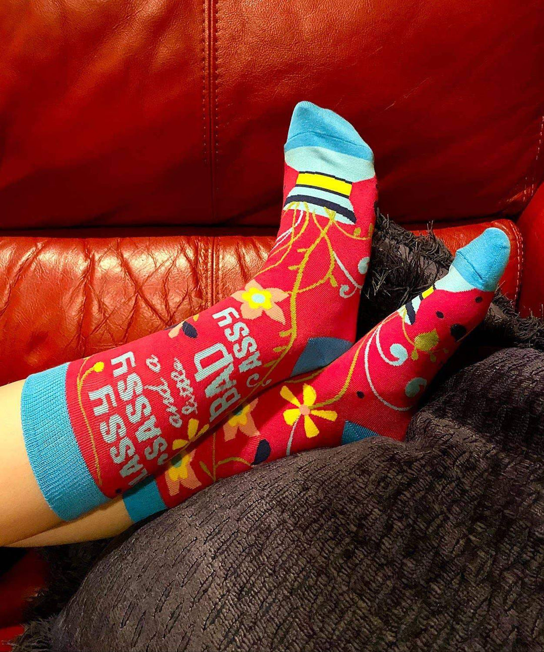 Fabdaz - Classy Sassy and a Little Bad Assy Women's Crew Socks - Esme and Elodie