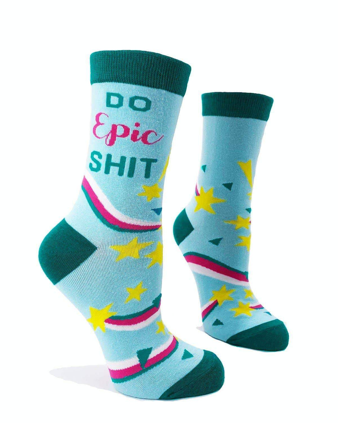 Fabdaz - Do Epic Shit Ladies' Crew Socks - Esme and Elodie
