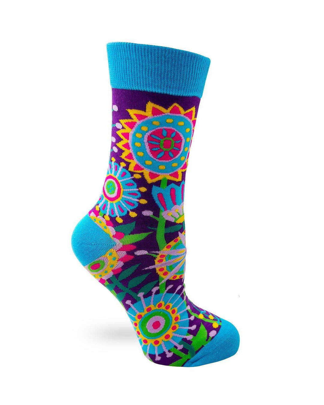 Fabdaz - Funky Floral Women's Crew Socks - Esme and Elodie