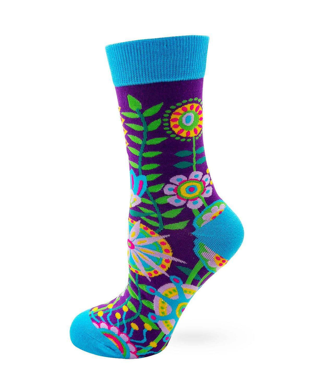 Fabdaz - Funky Floral Women's Crew Socks - Esme and Elodie