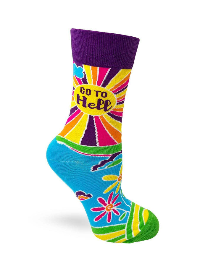 Fabdaz - Go To Hell Ladies' Crew Socks - Esme and Elodie