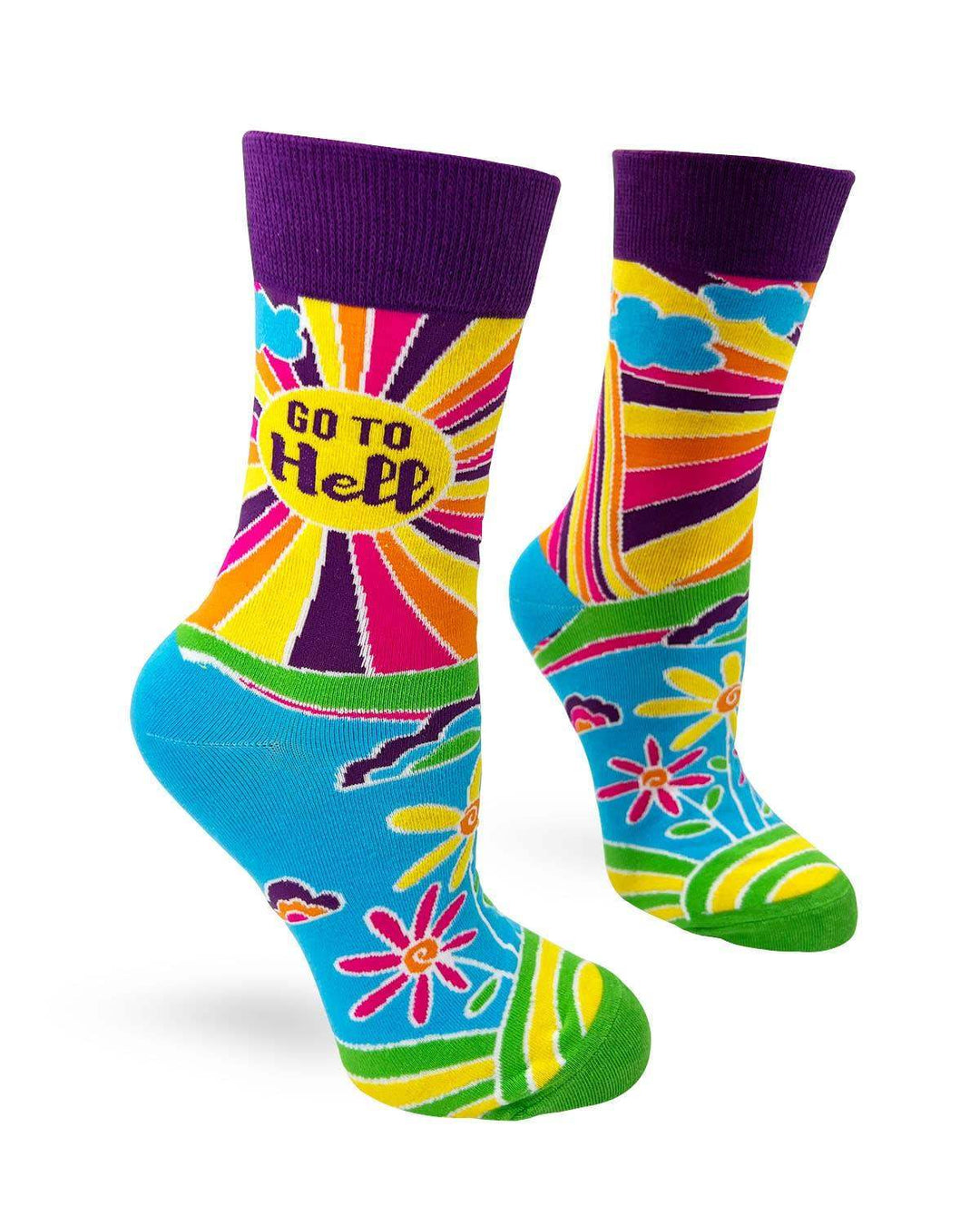 Fabdaz - Go To Hell Ladies' Crew Socks - Esme and Elodie