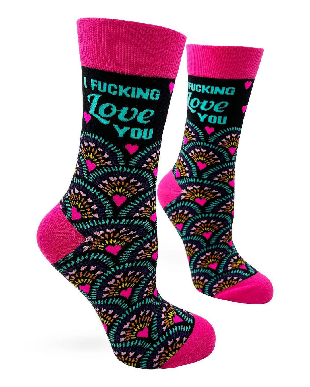 Fabdaz - I Fucking Love You Women's Crew Socks - Esme and Elodie