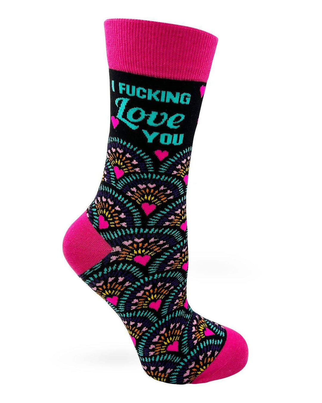 Fabdaz - I Fucking Love You Women's Crew Socks - Esme and Elodie