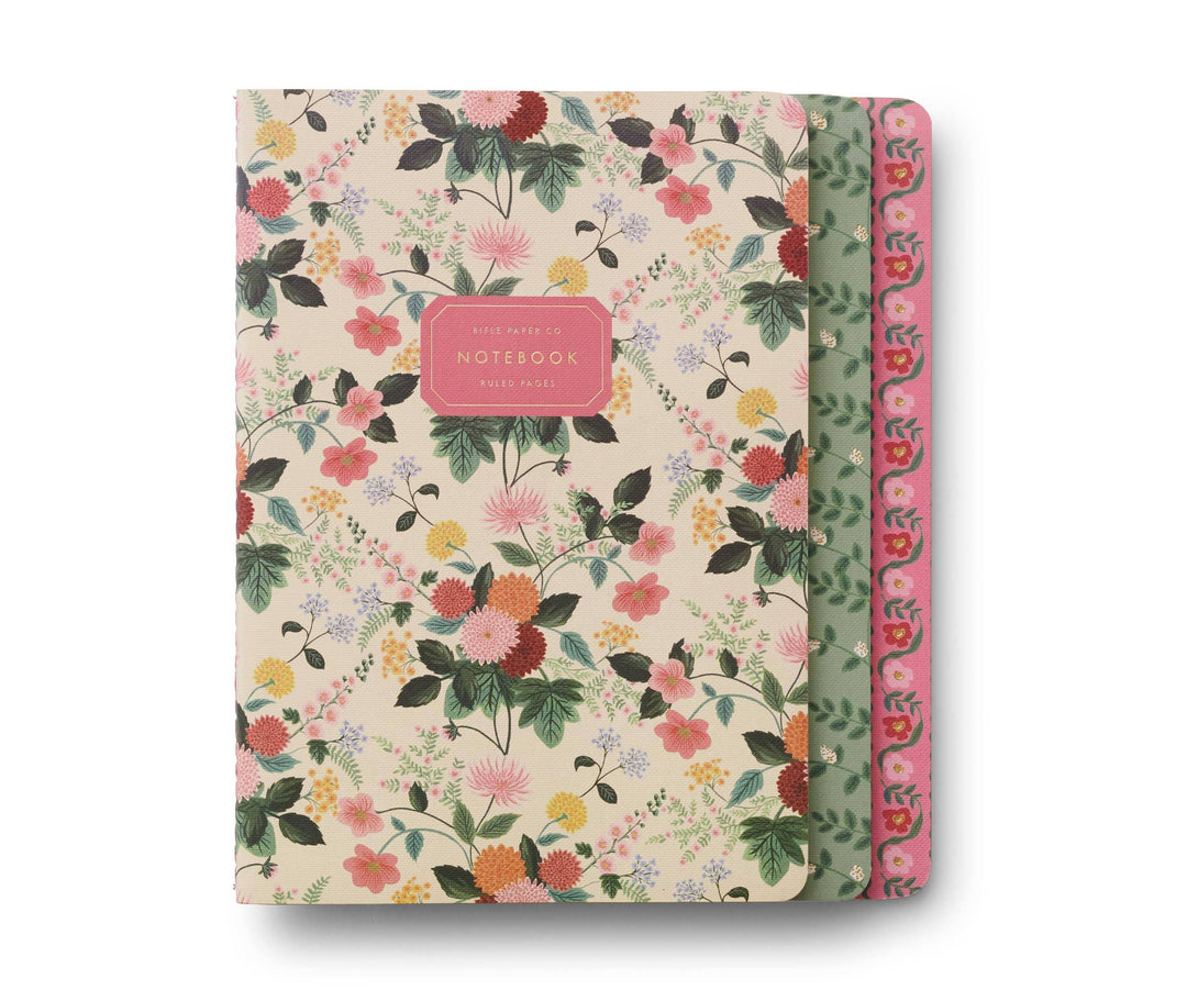 Rifle Paper Co. - Assorted Set of 3 Dahlia Notebooks