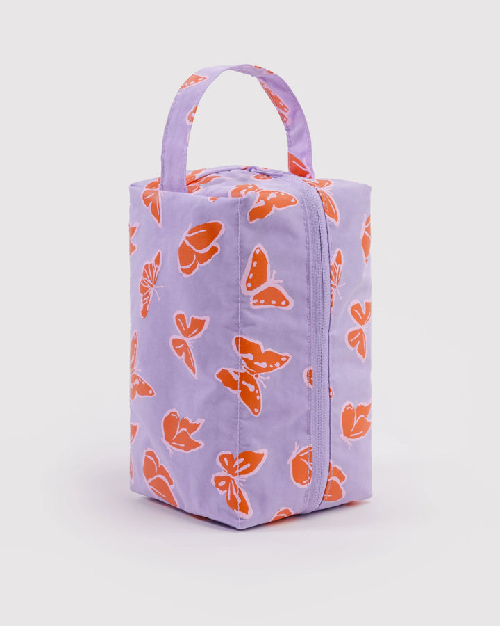 BAGGU- Dopp Kit Nylon Toiletry Bag in Butterflies