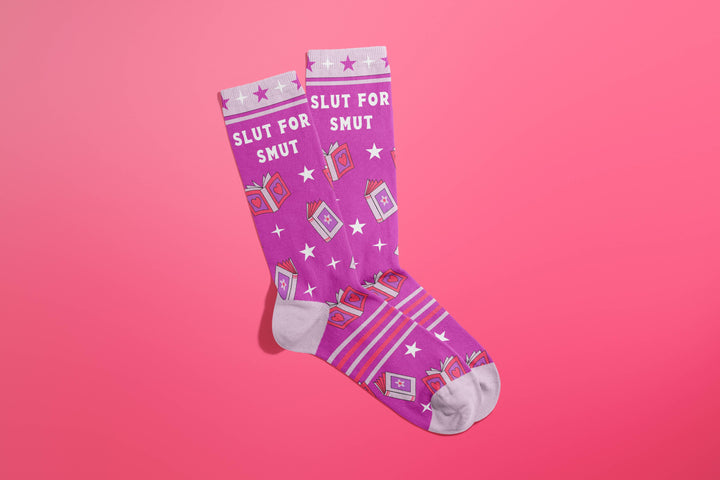 FUN CLUB - Slut For Smut Socks (funny socks, book lovers