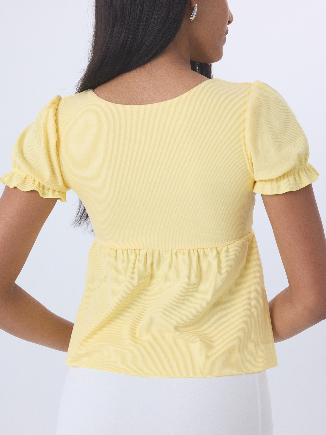 Klassy - Babydoll Puff Sleeve: Rouge Red / 2XL
