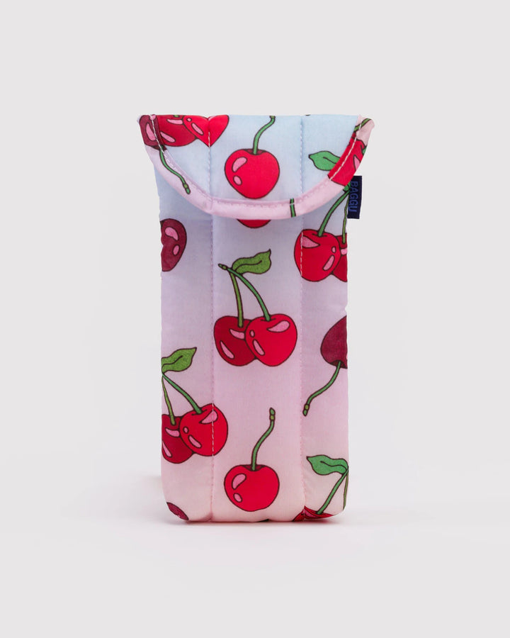 BAGGU- Puffy Sleeve Glasses Case Gradient Cherries
