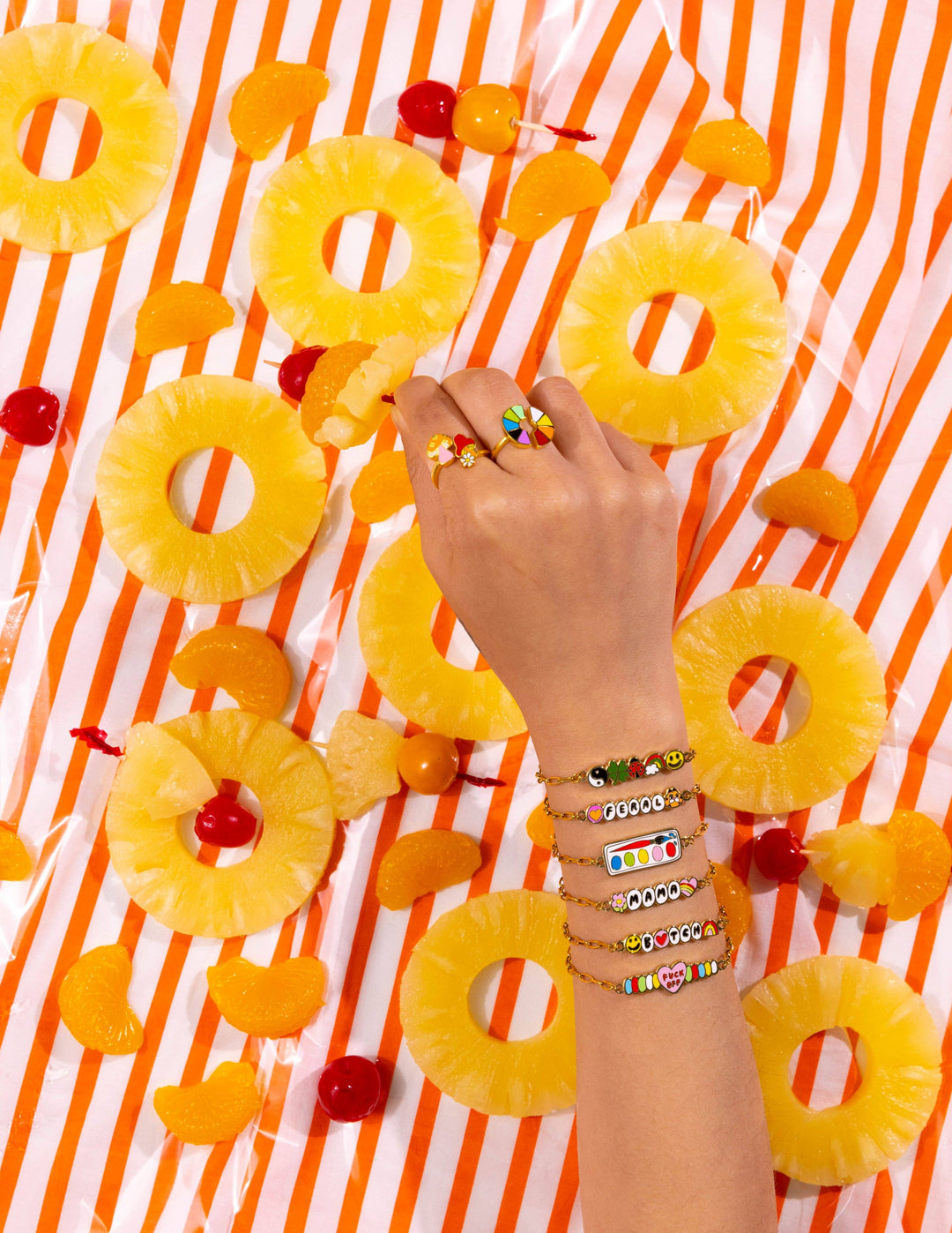 Yellow Owl Workshop - F*ck Off Bracelet - 18k Gold Gilt Enamel Swear Word Jewelry