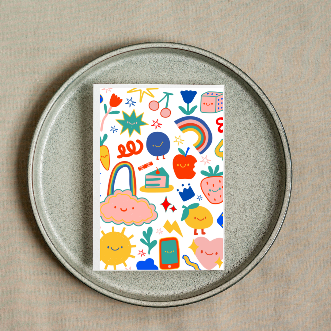 Hells Bells Co.-Blank Front 90's Emojis - Esme and Elodie