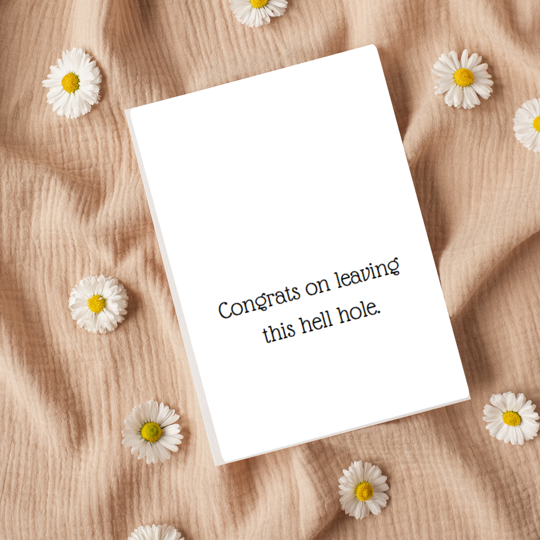 Hells Bells Co.- Congats leaving this hell hole - Esme and Elodie