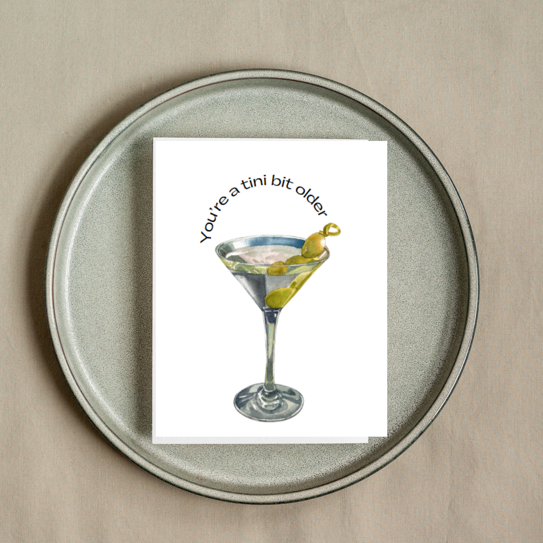 Hells Bells Co.-Happy Birthday Tini Bit Older Greeting Card - Esme and Elodie