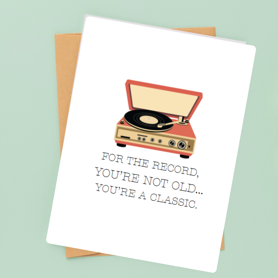 Hells Bells Co.- Not Old, Classic Birthday Greeting Card - Esme and Elodie