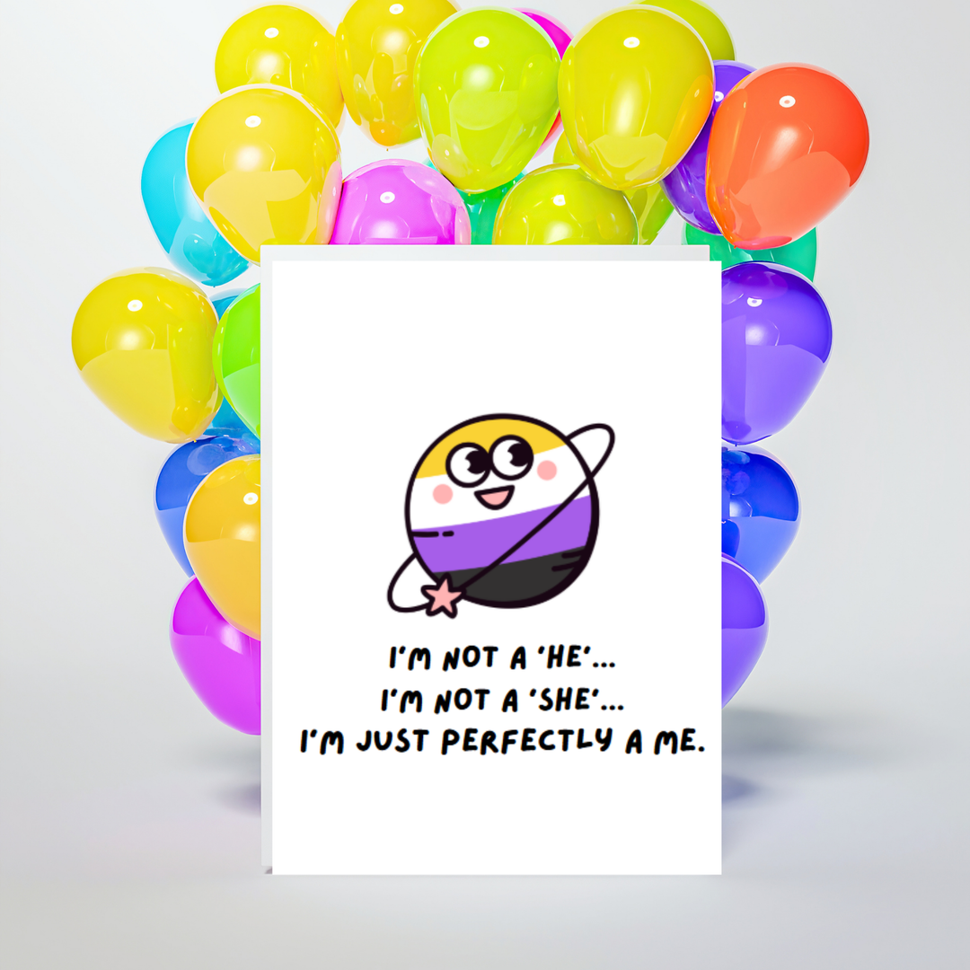 Hells Bells Co.-Perfectly Me Non-Binary Greeting Card - Esme and Elodie