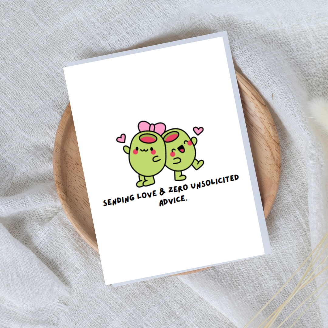 Hells Bells Co.-Zero Unsolicited Advice Greeting Card - Esme and Elodie