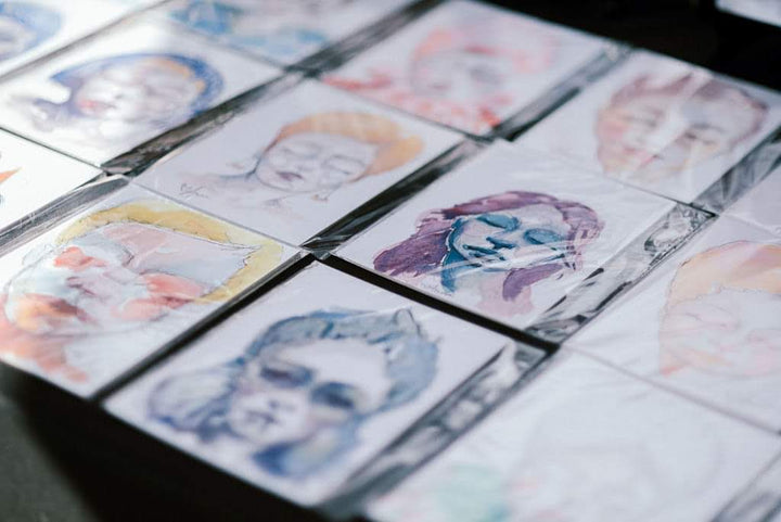 Imperfect Portraits watercolor class- August 22nd 7-9PM - Esme and Elodie