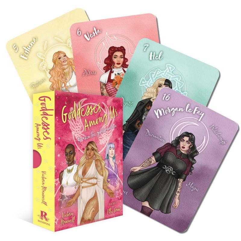 Microcosm Publishing & Distribution - Goddesses Among Us: Oracle Deck and 128-Page Guidebook - Esme and Elodie